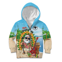 Personalized Hawaii Golf Christmas Kid Hoodie Mele Kalikimaka Funny Golfer Santa - Polynesian Pride