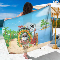 Hawaii Golf Christmas Sarong Mele Kalikimaka Funny Golfer Santa - Polynesian Pride