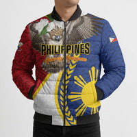 Personalized Philippines Bomber Puffer Jacket Filipino Araw ng Kalayaan