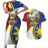Personalized Philippines Couples Matching Short Sleeve Bodycon Dress and Hawaiian Shirt Filipino Araw ng Kalayaan LT01 Multicolor - Polynesian Pride