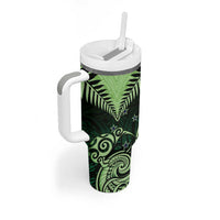 New Zealand Tumbler With Handle Aotearoa Maori Kiwi Green Fern