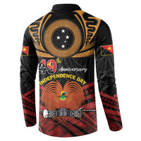 Papua New Guinea Bird of Paradise Button Sweatshirt 16 September 1975 Independence Day Anniversary
