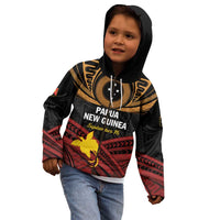 Papua New Guinea Bird of Paradise Kid Hoodie 16 September 1975 Independence Day Anniversary