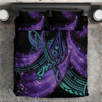 In September We Wear Teal And Purple Bedding Set Magic Ribbon Semicolon LT01 Purple - Polynesian Pride