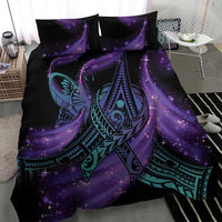 In September We Wear Teal And Purple Bedding Set Magic Ribbon Semicolon LT01 - Polynesian Pride