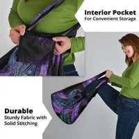 In September We Wear Teal And Purple Grocery Bag Magic Ribbon Semicolon