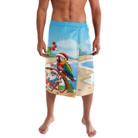 Personalized Hawaii Santa Parrot Christmas Lavalava Summer Vibe - Polynesian Pride