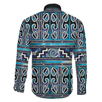 Maori Matariki Family Matching Short Sleeve Bodycon Dress and Hawaiian Shirt Blue Galaxy Aesthetic Koru Art LT01 - Polynesian Pride