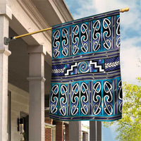Maori Matariki Garden Flag Blue Galaxy Aesthetic Koru Art
