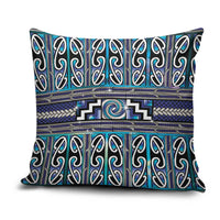 Maori Matariki Pillow Cover Blue Galaxy Aesthetic Koru Art