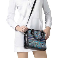 Maori Matariki Shoulder Handbag Blue Galaxy Aesthetic Koru Art