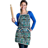 Maori Matariki Apron Green Galaxy Aesthetic Koru Art
