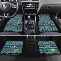 Maori Matariki Car Mats Green Galaxy Aesthetic Koru Art