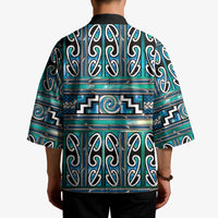 Maori Matariki Kimono Green Galaxy Aesthetic Koru Art