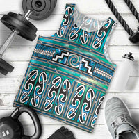 Maori Matariki Men Tank Top Green Galaxy Aesthetic Koru Art