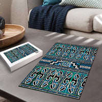 Maori Matariki Puzzle Green Galaxy Aesthetic Koru Art