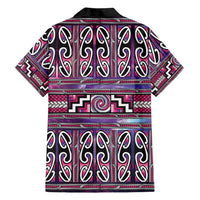 Maori Matariki Hawaiian Shirt Pink Galaxy Aesthetic Koru Art