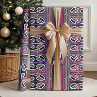 Maori Matariki Wrapping Paper Pink Galaxy Aesthetic Koru Art