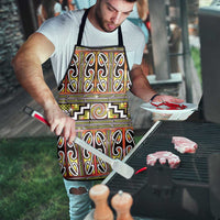 Maori Matariki Apron Yellow Galaxy Aesthetic Koru Art