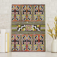 Maori Matariki Canvas Wall Art Yellow Galaxy Aesthetic Koru Art