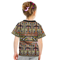 Maori Matariki Kid T Shirt Yellow Galaxy Aesthetic Koru Art