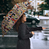 Maori Matariki Umbrella Yellow Galaxy Aesthetic Koru Art