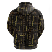Hawaii Brown Plumeria Lei Black Hoodie Frangipani Floral Heritage Art
