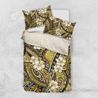Polynesian Hibiscus Tropical Yellow Floral Bedding Set Tribal Pattern - Polynesian Pride