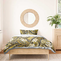 Polynesian Hibiscus Tropical Yellow Floral Bedding Set Tribal Pattern - Polynesian Pride