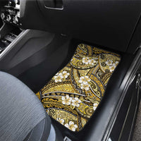 Polynesian Hibiscus Tropical Yellow Floral Car Mats Tribal Pattern - Polynesian Pride