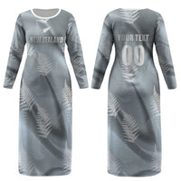 Custom Rugby New Zealand 2026 Couples Matching Long Sleeve Bodycon Dress and Hawaiian Shirt The Fern Go Champions
