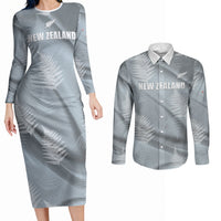 Custom Rugby New Zealand 2026 Couples Matching Long Sleeve Bodycon Dress and Long Sleeve Button Shirt The Fern Go Champions