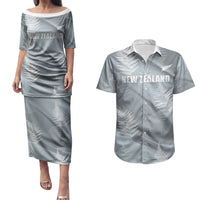 Custom Rugby New Zealand 2026 Couples Matching Puletasi and Hawaiian Shirt The Fern Go Champions