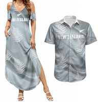Custom Rugby New Zealand 2026 Couples Matching Summer Maxi Dress and Hawaiian Shirt The Fern Go Champions