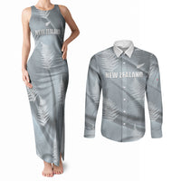 Custom Rugby New Zealand 2026 Couples Matching Tank Maxi Dress and Long Sleeve Button Shirt The Fern Go Champions