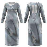 Custom Rugby New Zealand 2026 Family Matching Long Sleeve Bodycon Dress and Hawaiian Shirt The Fern Go Champions