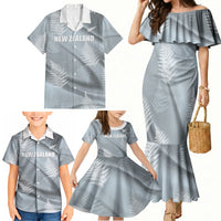 Custom Rugby New Zealand 2026 Family Matching Mermaid Dress and Hawaiian Shirt The Fern Go Champions