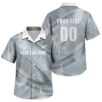 Custom Rugby New Zealand 2026 Family Matching Off Shoulder Maxi Dress and Hawaiian Shirt The Fern Go Champions