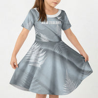Custom Rugby New Zealand 2026 Kid Short Sleeve Dress The Fern Go Champions