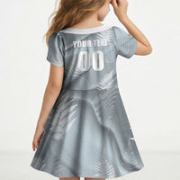 Custom Rugby New Zealand 2026 Kid Short Sleeve Dress The Fern Go Champions