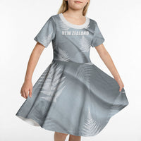 Custom Rugby New Zealand 2026 Kid Short Sleeve Dress The Fern Go Champions