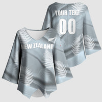 Custom Rugby New Zealand 2026 Kimono Sleeve Blouse The Fern Go Champions