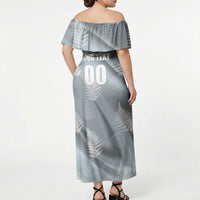 Custom Rugby New Zealand 2026 Off Shoulder Maxi Dress The Fern Go Champions