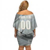 Custom Rugby New Zealand 2026 Off Shoulder Short Dress The Fern Go Champions