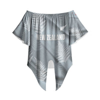 Custom Rugby New Zealand 2026 Off Shoulder Wrap Waist Top The Fern Go Champions