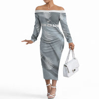 Custom Rugby New Zealand 2026 Off The Shoulder Long Sleeve Dress The Fern Go Champions