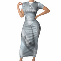 Custom Rugby New Zealand 2026 Short Sleeve Bodycon Dress The Fern Go Champions
