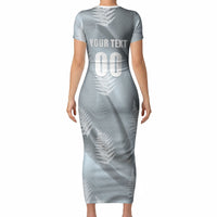 Custom Rugby New Zealand 2026 Short Sleeve Bodycon Dress The Fern Go Champions