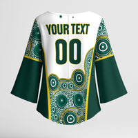 Custom Rugby Australia 2026 Kimono Sleeve Blouse Wallabies Go Champions