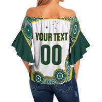 Custom Rugby Australia 2026 Off Shoulder Wrap Waist Top Wallabies Go Champions